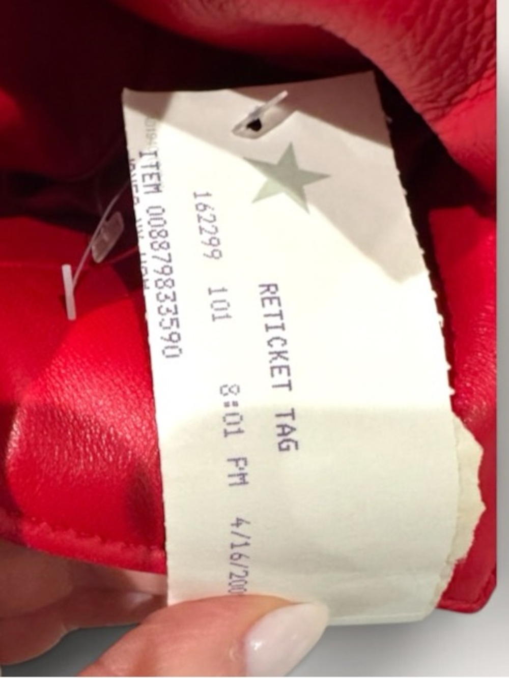 Jones NY Red Leather Jacket Blazer Small - Picture 9 of 12